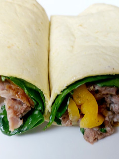 A picture of My Roast Beef & Black Pepper Wraps with Spinach 🤩.