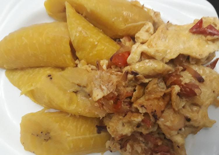 Simple Way to Make Homemade Boiled ripe plantain