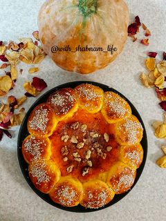 عکسی از دستور نان کدو حلوایی🎃