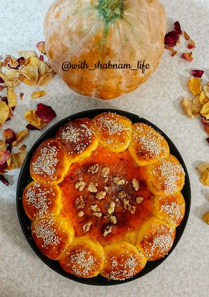 عکسی از دستور نان کدو حلوایی🎃