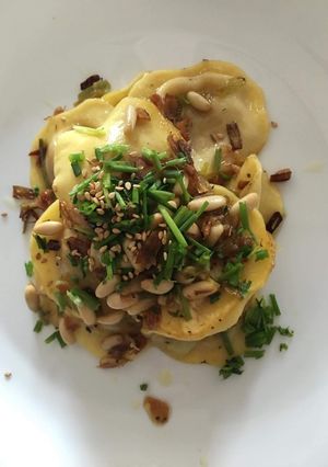 Foto principal de Raviolis frescos rellenos de calabaza