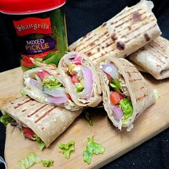 Chicken Achari Wraps A picture of Chicken Achari Wraps.