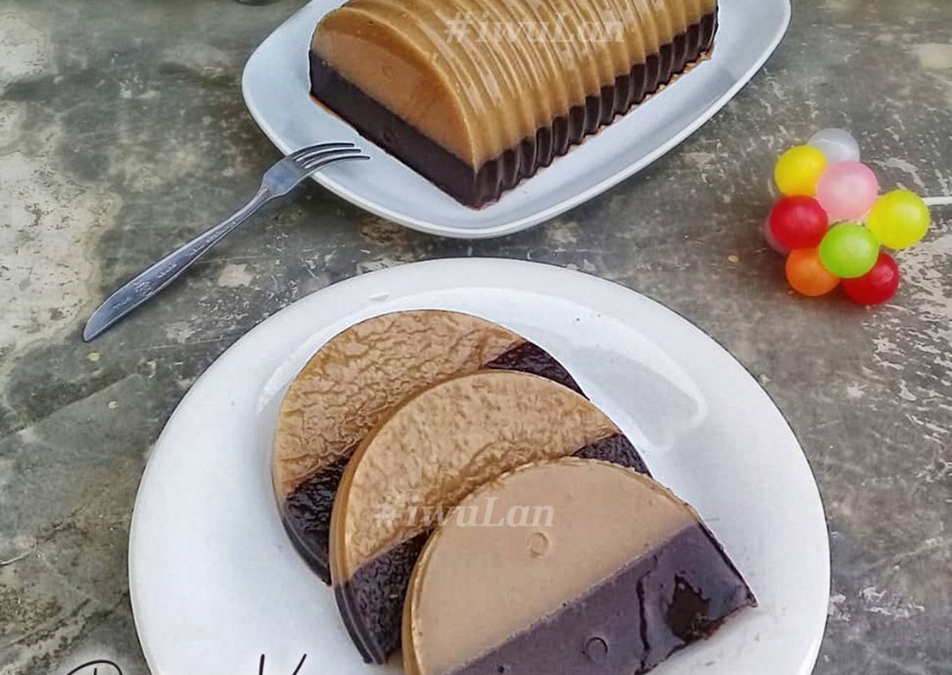Puding Kopi Lapis Coklat