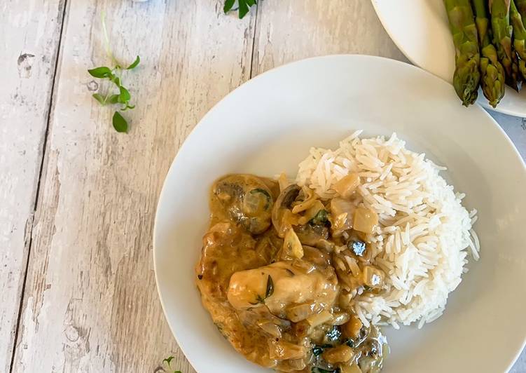 Step-by-Step Guide to Prepare Any-night-of-the-week Creamy Garlic Chicken &amp; Mushroom