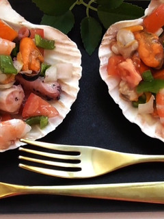 Una foto de Salpicón tierra y mar (delicioso e ideal para fiestas)