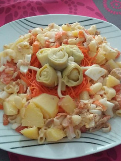 Una foto de Ensalada de pasta 👧