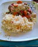 Pollo arvejado