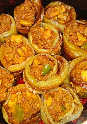 عکسی از دستور رول بادمجان 🍆
