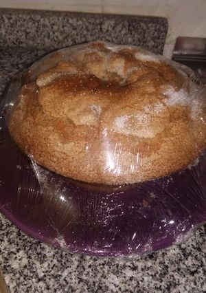 Una foto de Budín limón y canela