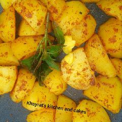 A picture of Buttered potatoes suya wadges.