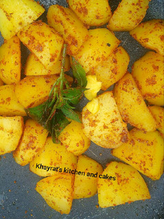 A picture of Buttered potatoes suya wadges.
