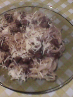 Una foto de Fideos con salsa