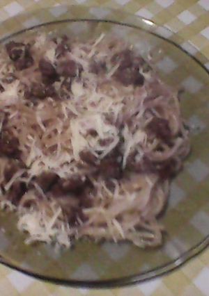 Una foto de Fideos con salsa
