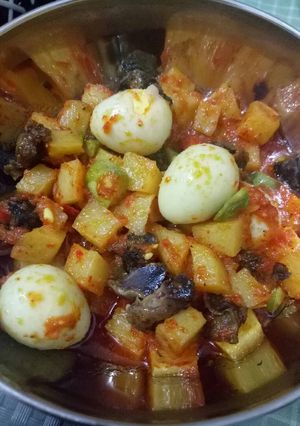 Foto resep Sambal kentang ati telur puyuh