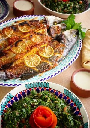 صورة لوصفة سمك مشوي