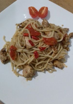 Foto resep Spaghetti aglio E olio😍