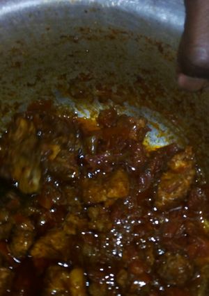 A picture of Pork masala stew.