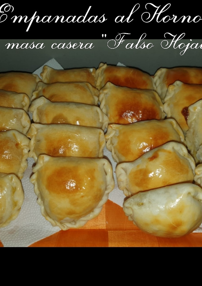 Una foto de Empanadas al Horno Con masa casera "Falso Hojaldre"