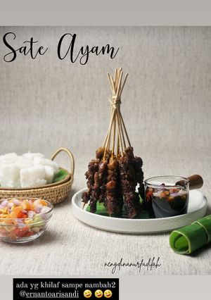 Foto resep Sate Ayam Bumbu Kecap Pedas