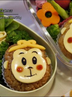 Q版孫悟空造型便當 的食譜成品照片