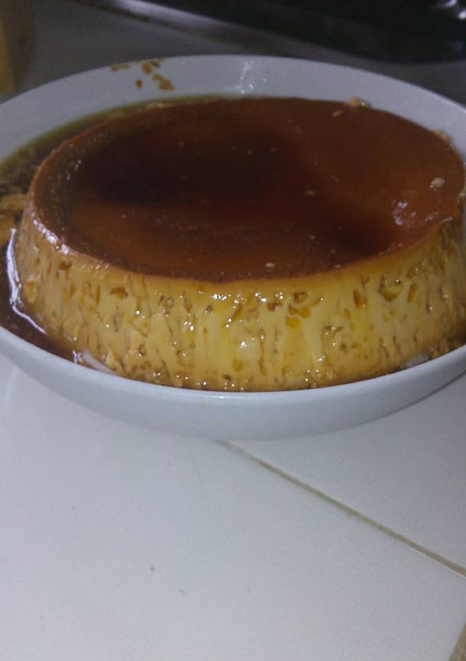 Una foto de Flan de coco