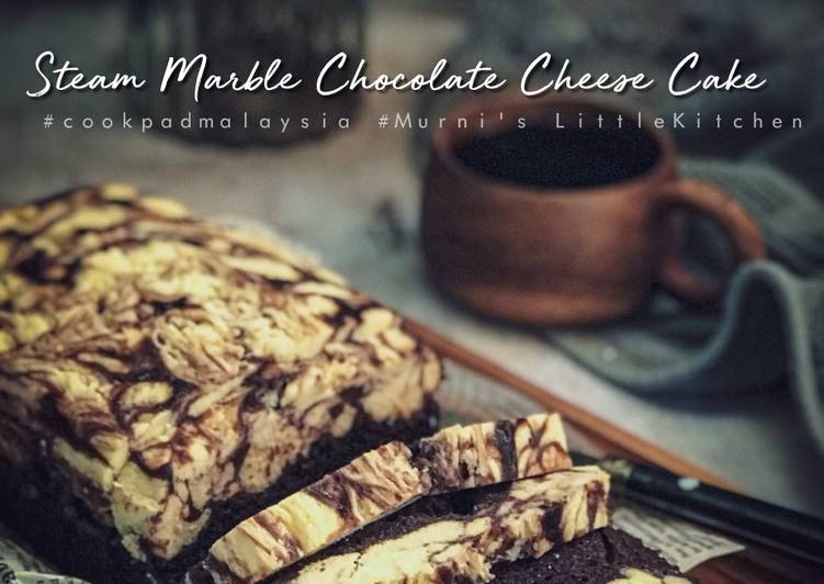 Arahan Memasak Steam Marble ChocolateCheeseCake yang Yummy