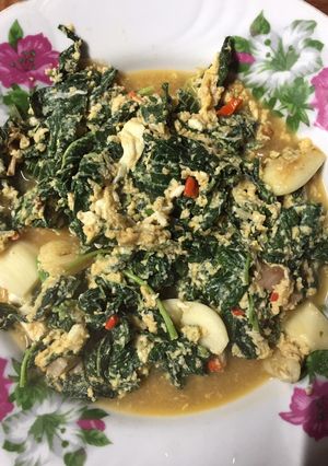 รูปของ ผักขมผัดไข่