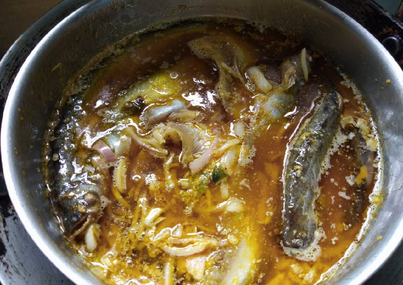 Steamed Pabda with mustard paste