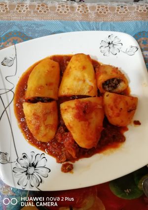 صورة لوصفة بطاطا محشية لحمة