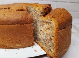 Una foto de Torta de banana SIN azúcar