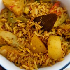 A picture of Marathi masala bath.