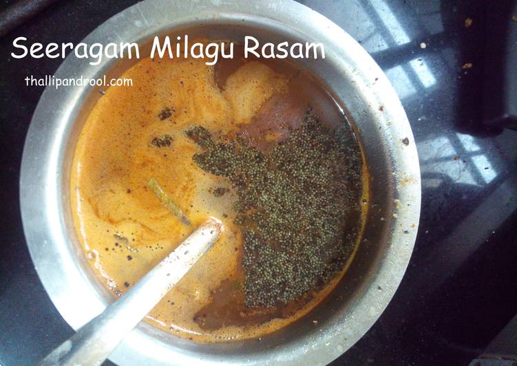 Recipe of Perfect Seeragam Milagu Sathumadhu / Jeera-Pepper Rasam