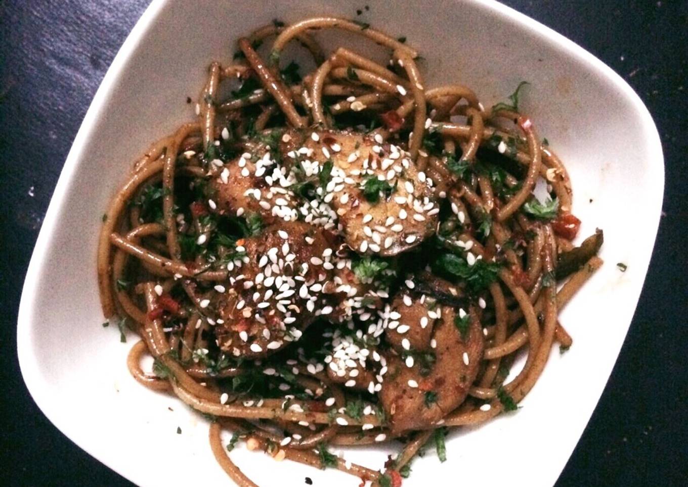 Spaghetti Chicken Teriyaki