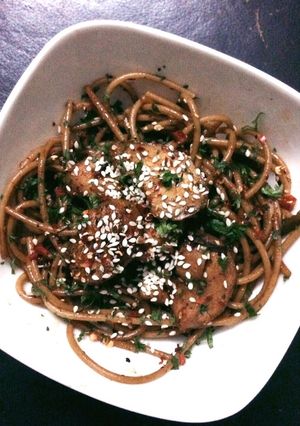 Foto resep Spaghetti Chicken Teriyaki