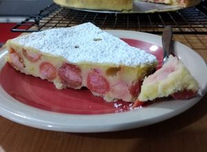Una foto de Clafoutis de guindas