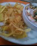 Ceviche de camarón ecuatoriano 🇪🇨🍅🧅🍋🍺🥘🦐