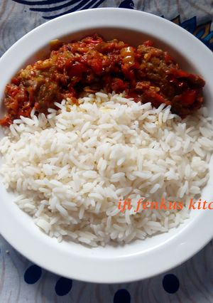 A picture of Palm oil beef stew.