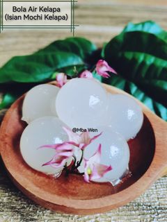 Foto resep Bola Air Kelapa (Isian Mochi Kelapa)
