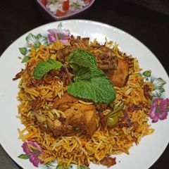 Chicken biryani A picture of Chicken biryani.