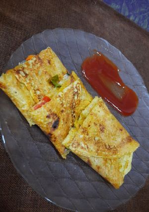 A picture of Moong dal chilla.