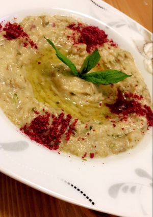 صورة لوصفة متبل باذنجان بالطحينه