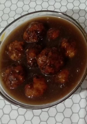 A picture of Veg manchurian.
