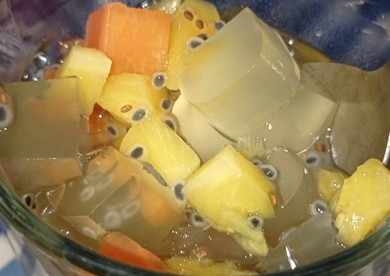 Bagaimana Membuat Cocktail / Es buah pepaya nanas Anti Gagal