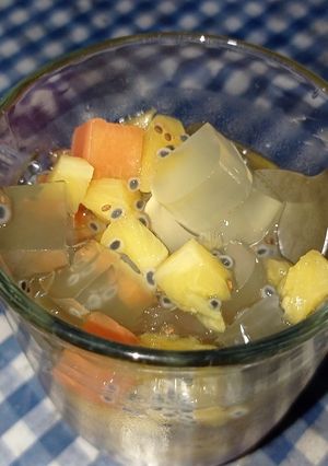 Foto resep Cocktail / Es buah pepaya nanas