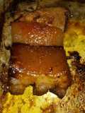 Tocino carnudo en naranja al horno