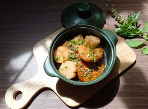 Hình của món Chả cá chiên kho củ cải.