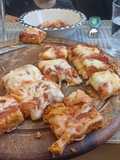 Pizza con base de zanahoria y avena
