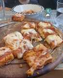 Pizza con base de zanahoria y avena