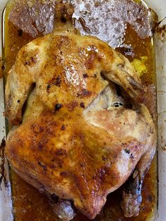Una foto de Pollo asado a la mostaza