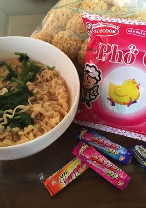 Hình của món Mỳ tôm rau cải #bepvang.